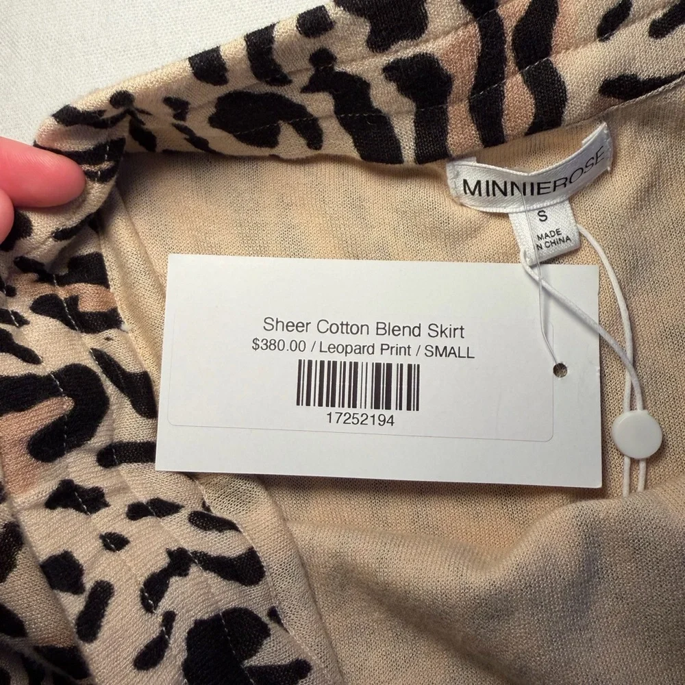 Minnie Rose Cheetah Print‎ Maxi Skirt